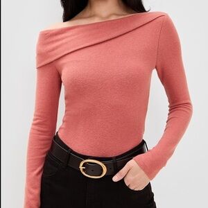 Reformation Elio Knit Top in Rosewood